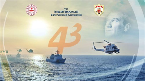 SAHİL GÜVENLİK KOMUTANLIĞI'NIN 43'ÜNCÜ KURULUŞ YIL DÖNÜMÜ MESAJI